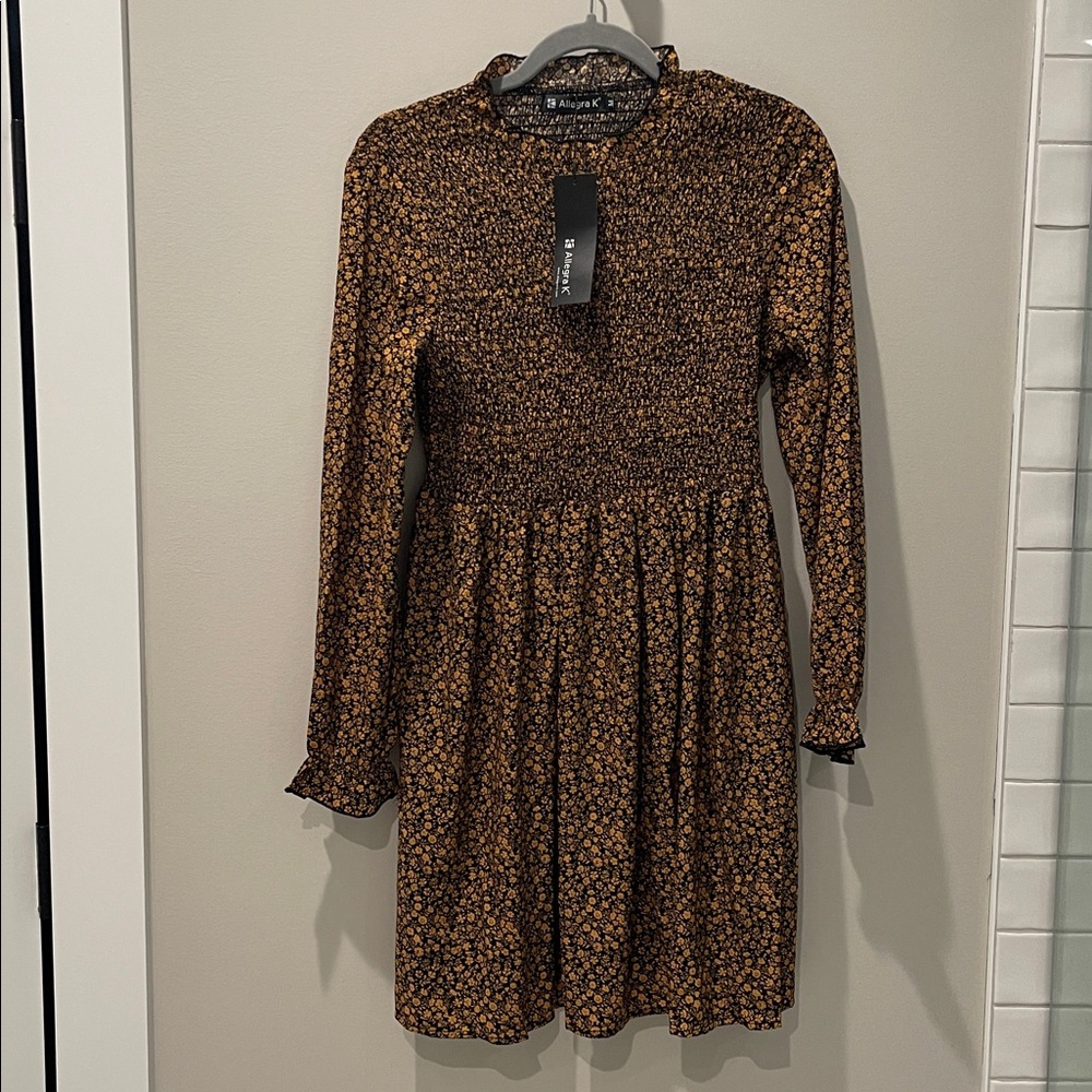 NWT Allegra K Size M Floral Mini Dress